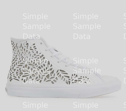 VANS | SK8-HI DECON (CUTOUT)| LEAVES/WHITE